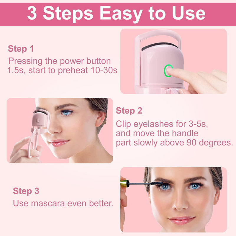 "Portable Electric Heated Eyelash Curler"