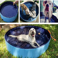 "Foldable Large Pet Swimming Pool"