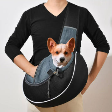 "Portable Pet Carrier Crossbody Bag"