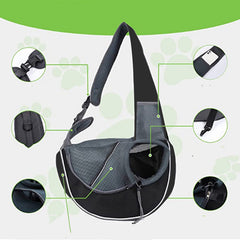 "Portable Pet Carrier Crossbody Bag"