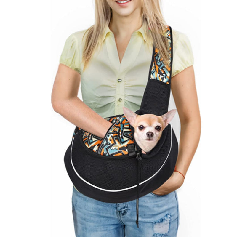 "Portable Pet Carrier Crossbody Bag"