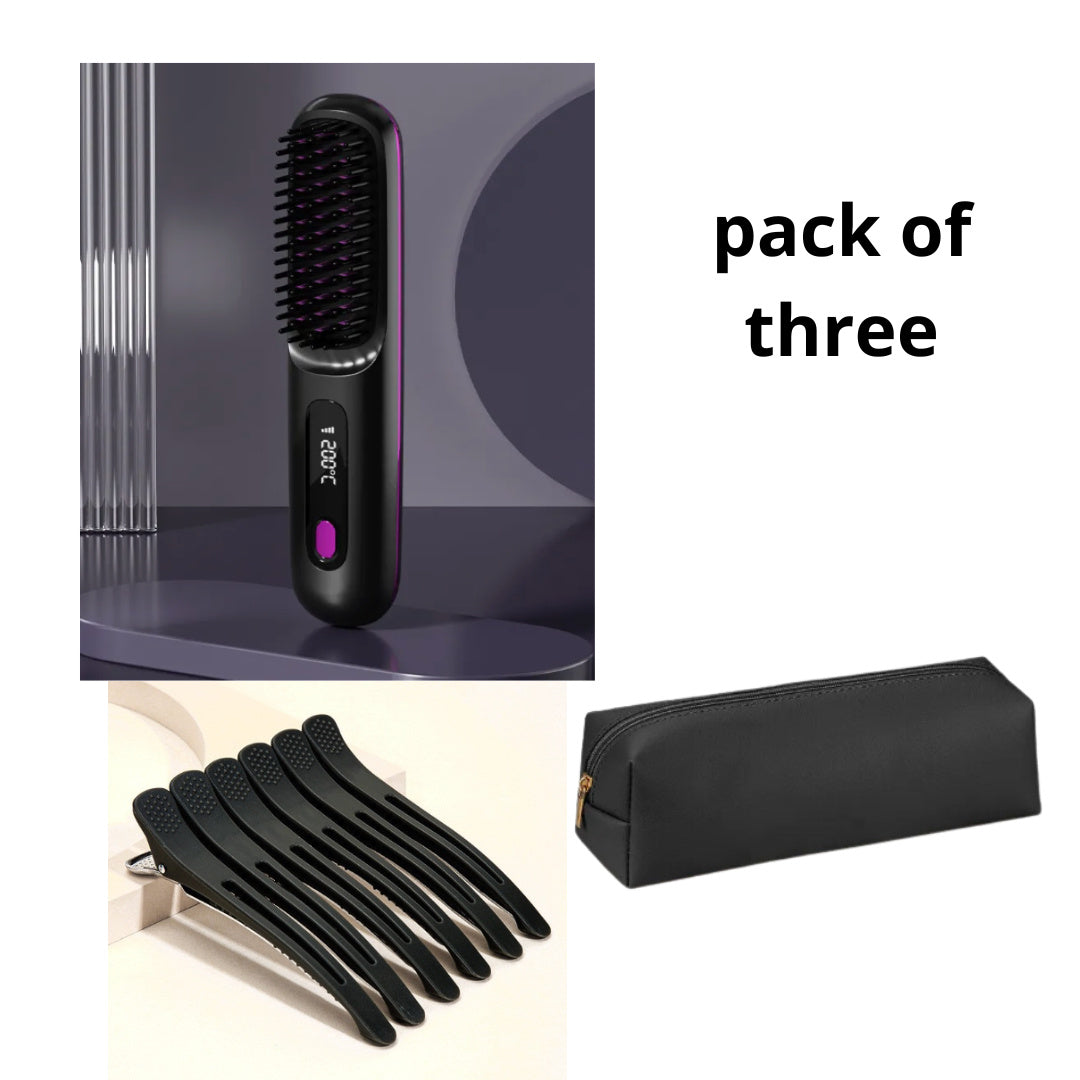 "2-in-1 Wireless Hair Straightener"